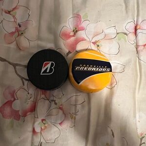 Nashville Predators NHL and Bridgestone Area Mini Soft Pucks
